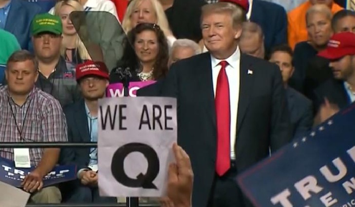 Donald Trump has shown interest to help QAnon Conspiracy to Save the World